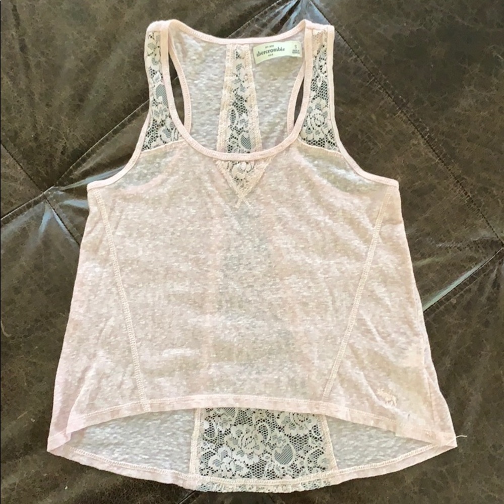 Girls Abercrombie kids light pink tank